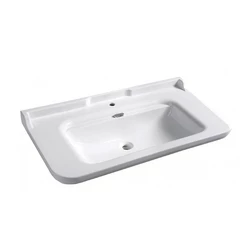 Kerasan Waldorf 4144K1bi/cr*1 Раковина керамическая 120х55см, c 1 отверстием под смеситель хром - изображение 1