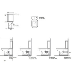 Kerasan Waldorf Унитаз-моноблок, цвет белый, фурнитура бронза - изображение 4