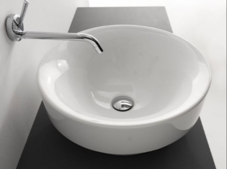 Kerasan Ego 324101*1 - раковина 50х40 с 1 отверстием под смеситель, цвет белый