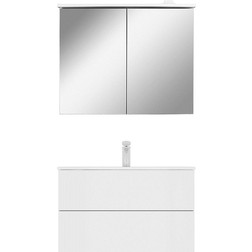 Зеркало-шкаф Am.Pm Spirit V2.0 80 с LED-подсветкой, белый глянец - изображение 2