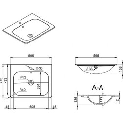 Комплекты  для ванной Am.Pm Bliss D 60 белый глянец - изображение 5