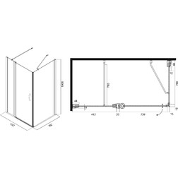Душевой уголок Am.Pm Bliss L 120x80 см - изображение 2