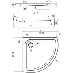 Комплект Душевой уголок Am.Pm Tender W45G-315-090TM - изображение 7