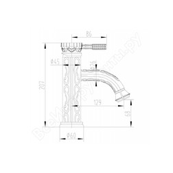 Смеситель Lemark Jasmine LM6606ORB для раковины - изображение 2