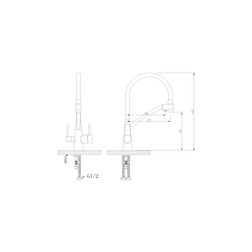 Смеситель Lemark Comfort LM3071C-Gray Серый / Хром - изображение 3