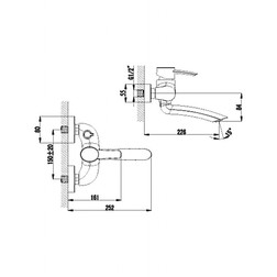 Смеситель Lemark Atlantiss LM3214C для ванны с душем - изображение 3