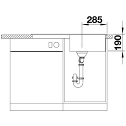 Кухонная мойка Blanco Zia 5 S антрацит - изображение 6