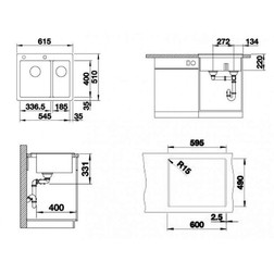 Кухонная мойка Blanco Pleon 6 Split белый - изображение 2