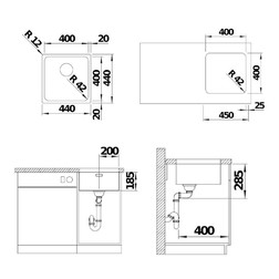 Кухонная мойка Blanco Solis 400-U - изображение 2