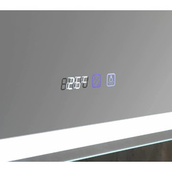 Зеркало-шкаф Silver Mirrors Фиджи 50 R сенсорный выключатель с Led-подсветкой и часами - изображение 3