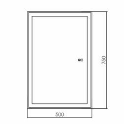 Зеркало-шкаф Silver Mirrors Киото-2 50 Flip сенсорный выключатель с Led-подсветкой и антизапотеванием L/R - изображение 3