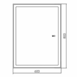Зеркало-шкаф Silver Mirrors Киото-2 60 Flip сенсорный выключатель с Led-подсветкой и антизапотеванием L/R - изображение 4