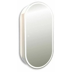 Зеркало-шкаф Silver Mirrors Soho 50 R сенсорный выключатель с Led-подсветкой белый - изображение 3