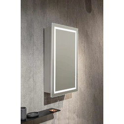Зеркало-шкаф Silver Mirrors Hamburg 46*76 L/R с Led-подсветкой белый - изображение 1