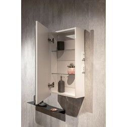 Зеркало-шкаф Silver Mirrors Hamburg 46*76 L/R с Led-подсветкой белый - изображение 9
