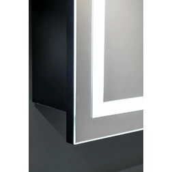 Зеркало-шкаф Silver Mirrors Hamburg 46*76 L/R с Led-подсветкой черный - изображение 2