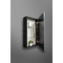 Зеркало-шкаф Silver Mirrors Hamburg 46*76 L/R с Led-подсветкой черный - изображение 3