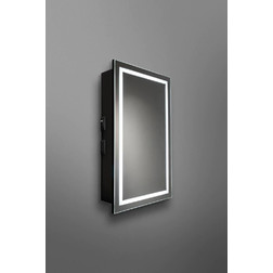 Зеркало-шкаф Silver Mirrors Hamburg 46*76 L/R с Led-подсветкой черный - изображение 8