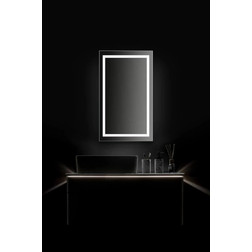 Зеркало-шкаф Silver Mirrors Hamburg 46*76 L/R с Led-подсветкой черный - изображение 13
