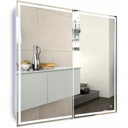 Зеркало-шкаф Silver Mirrors Sides 80 сенсорный выключатель с Led-подсветкой - изображение 1