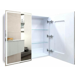Зеркало-шкаф Silver Mirrors Sides 80 сенсорный выключатель с Led-подсветкой - изображение 2