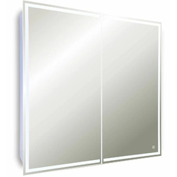 Зеркало-шкаф Silver Mirrors Sides 80 сенсорный выключатель с Led-подсветкой - изображение 4
