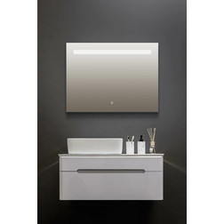Зеркало-шкаф Silver Mirrors Ilona slide 82*62 сенсорный выключатель с Led-подсветкой и скрытыми полками - изображение 3