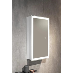 Зеркало-шкаф Silver Mirrors Munchen 42*72 L/R сенсорный выключатель с Led-подсветкой белый - изображение 1