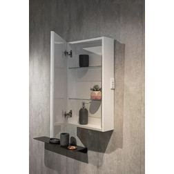 Зеркало-шкаф Silver Mirrors Munchen 42*72 L/R сенсорный выключатель с Led-подсветкой белый - изображение 10