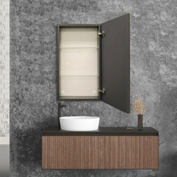 Зеркало-шкаф Silver Mirrors Munchen 42*72 L/R сенсорный выключатель с Led-подсветкой антрацит - изображение 3