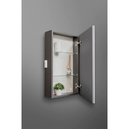 Зеркало-шкаф Silver Mirrors Munchen 42*72 L/R сенсорный выключатель с Led-подсветкой антрацит - изображение 7