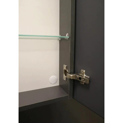 Зеркало-шкаф Silver Mirrors Munchen 42*72 L/R сенсорный выключатель с Led-подсветкой антрацит - изображение 8