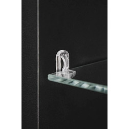 Зеркало-шкаф Silver Mirrors Munchen 42*72 L/R сенсорный выключатель с Led-подсветкой антрацит - изображение 10