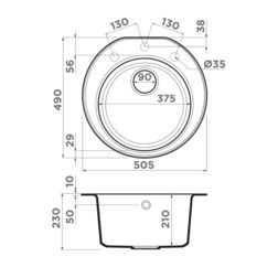 Мойка OMOIKIRI MIYA 50R - изображение 2