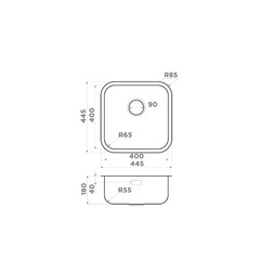 Мойка OMOIKIRI OMI 44-U/I QUADRO IN - изображение 4