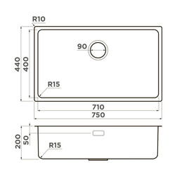 Мойка OMOIKIRI TADZAVA 75-U/I ULTRA 15 IN - изображение 4