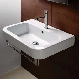 Раковина для ванной на 65 см GSI traccia M 693211 с хромированным полотенцедержателем PATF65/PATFB65 - изображение 1