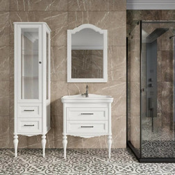 Комплект мебели для ванной ValenHouse Эстетика 80 белый золото - изображение 9