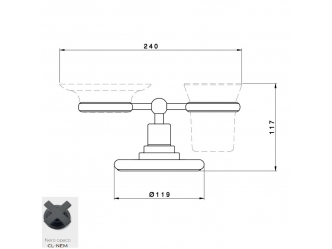 Полотенцедержатель COLOMBO DESIGN LINK B2431 кольцо