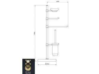 Полотенцедержатель COLOMBO DESIGN ALIZE B2531 кольцо