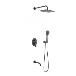 Душевой комплект BERGES VENTAS 3O BLACK, черный матовый - изображение 2