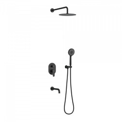 Душевой комплект BERGES VENTAS 3R BLACK, черный матовый - изображение 2