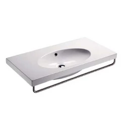 Раковина GSI panorama square90 664411 с полотенцедержателем MMB90C - изображение 1