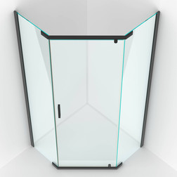 Душевой уголок SOLO T Black 900x900 - изображение 4