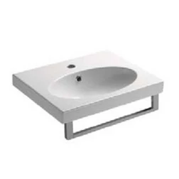 Раковина GSI panorama square50 664711 с полотенцедержателем PAFL51 - изображение 1
