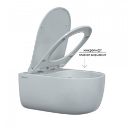 Инсталляция NOVUM525, кнопка D3 хром глянец, унитаз EGO XL Rimless, сиденье Toma Slim SO - изображение 7