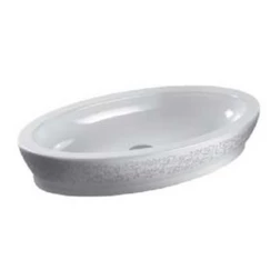 Накладная раковина на 65 см GSI panorama Ellipse с декором 663558/663557 - изображение 2
