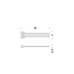 Полотенцедержатель COLOMBO DESIGN LINK B2413 двойной - изображение 3