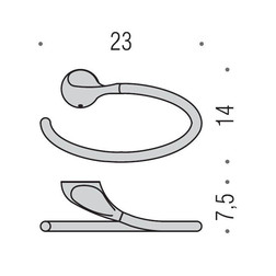 Полотенцедержатель COLOMBO DESIGN MELO B1231 кольцо - изображение 3