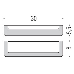 Полотенцедержатель COLOMBO DESIGN OVER B7009 широкий - изображение 3